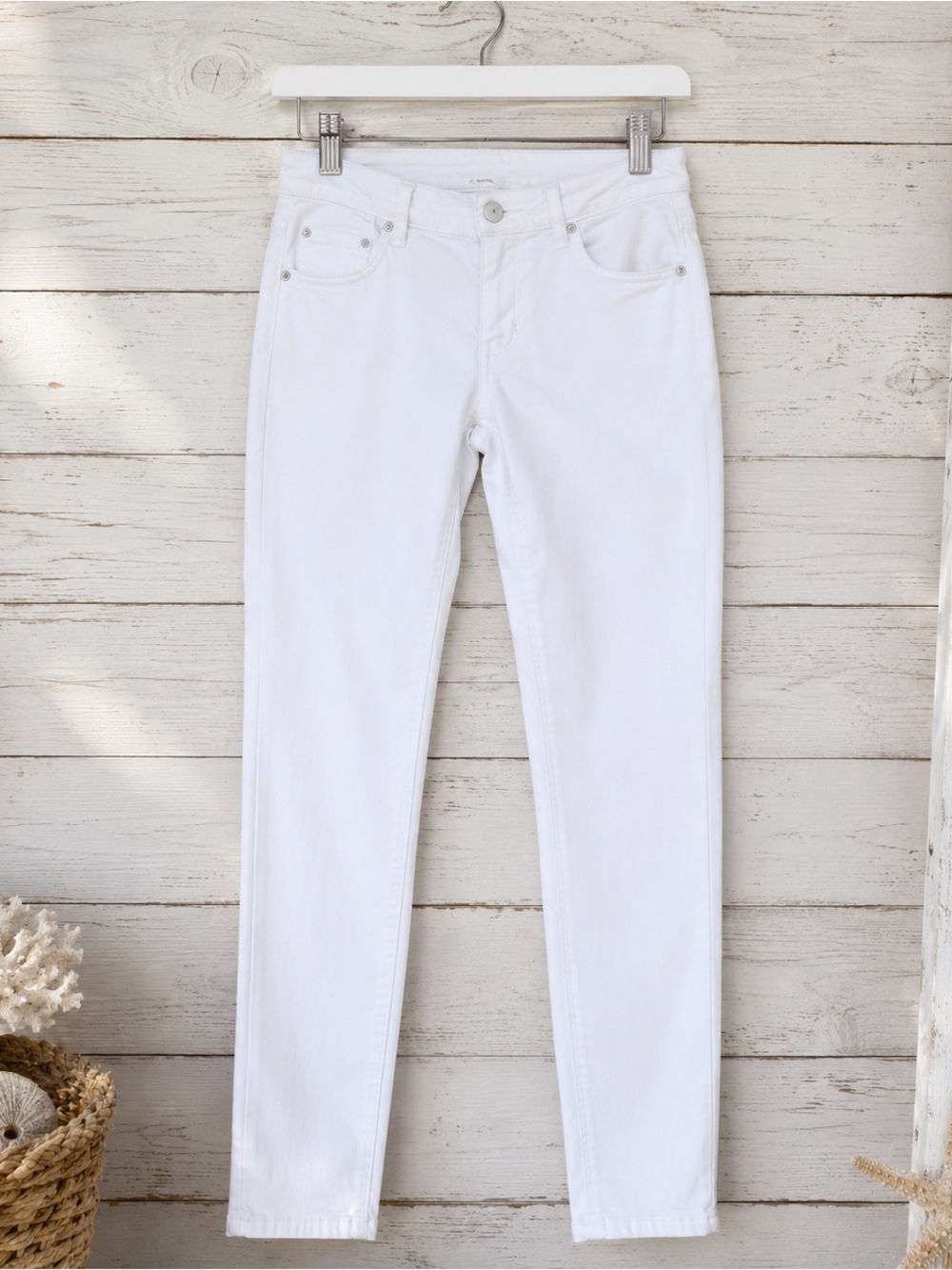 NWT Articles of Society White Ankle Skinny Jeans Size 28